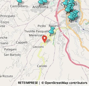 Mappa Via Iove n., 87030 Carolei CS, Italia (3.50867)