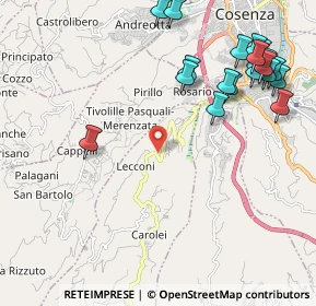 Mappa Via Iove n., 87030 Carolei CS, Italia (2.892)