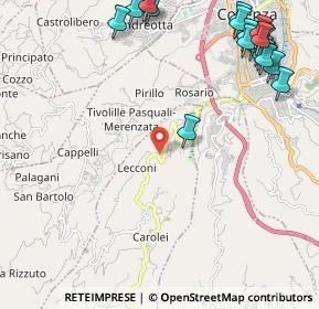 Mappa Via Iove n., 87030 Carolei CS, Italia (3.3985)