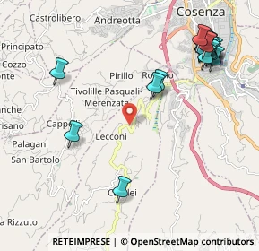 Mappa Via Iove n., 87030 Carolei CS, Italia (2.8835)