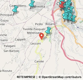 Mappa Via Iove n., 87030 Carolei CS, Italia (3.48158)