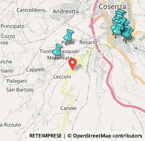 Mappa Via Iove n., 87030 Carolei CS, Italia (3.16286)