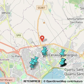 Mappa Via Aldo Moro, 09042 Monserrato CA, Italia (3.104)