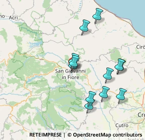 Mappa Via Campo Sportivo, 87055 San Giovanni in Fiore CS, Italia (16.00333)