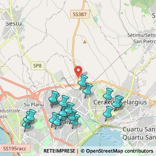 Mappa SS 387 ang, 09042 Monserrato CA, Italia (2.89053)