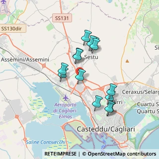 Mappa Via Giua, 09122 Cagliari CA, Italia (3.39571)