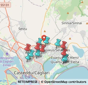 Mappa Via Umberto Terracini, 09042 Monserrato CA, Italia (3.58154)