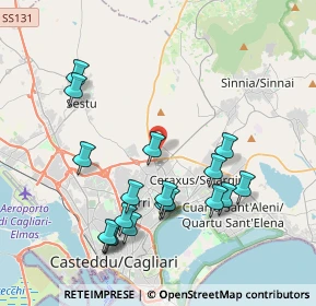 Mappa Via Umberto Terracini, 09042 Monserrato CA, Italia (4.52222)
