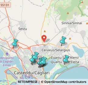Mappa Via Umberto Terracini, 09042 Monserrato CA, Italia (4.92273)