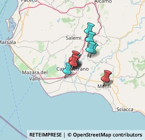 Mappa Via Martiri D'Ungheria, 91022 Castelvetrano TP, Italia (7.7275)