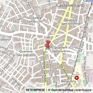 Mappa Via Giuseppe Garibaldi, 12, 91022 Castelvetrano, Trapani (Sicilia)