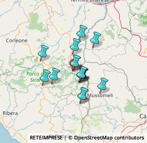 Mappa 90030 Castronovo di Sicilia PA, Italia (10.28667)