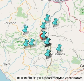 Mappa Via Mastrangelo, 90030 Castronovo di Sicilia PA, Italia (10.276)