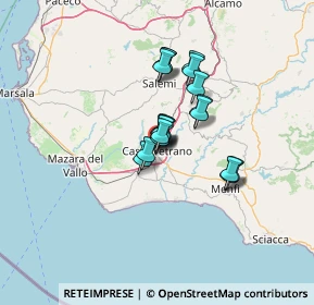 Mappa Via Guglielmo Marconi, 91022 Castelvetrano TP, Italia (9.45737)