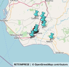 Mappa Via Guglielmo Marconi, 91022 Castelvetrano TP, Italia (7.66846)