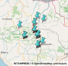 Mappa Strada Provinciale 36 km 2, 90030 Castronovo di Sicilia PA, Italia (9.8745)