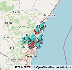 Mappa Via Alessandro Volta, 95010 Santa Venerina CT, Italia (10.8725)