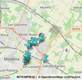 Mappa Strada Cavo Argine, 41122 Modena MO, Italia (1.85133)