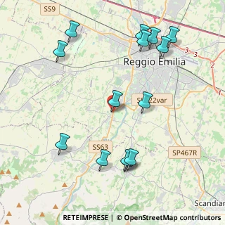 Mappa Via della Repubblica, 42123 Reggio nell'Emilia RE, Italia (4.76643)