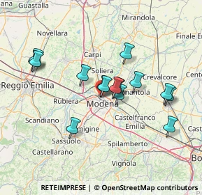 Mappa Via delle Suore, 41122 Modena MO, Italia (12.786)