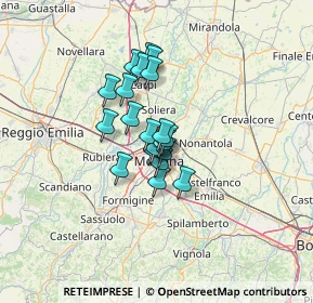 Mappa Via delle Suore, 41122 Modena MO, Italia (8.264)