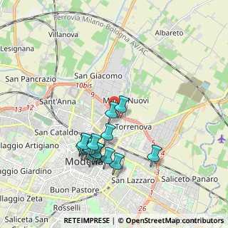 Mappa Via del Mercato Prima dello sbocco della, 41122 Modena MO, Italia (1.83214)