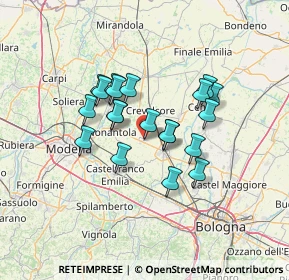 Mappa Via Circondaria Est, 40019 Sant'Agata Bolognese BO, Italia (10.6735)