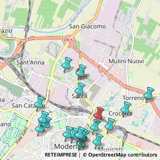 Mappa Strada Nazionale Canaletto Sud, 41122 Modena MO, Italia (1.5115)