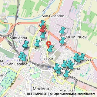 Mappa Strada Nazionale Canaletto Sud, 41122 Modena MO, Italia (1.0735)