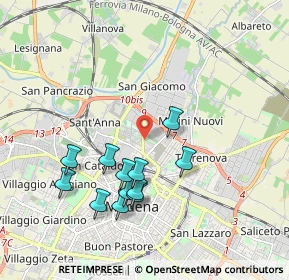 Mappa Strada Nazionale Canaletto Sud, 41122 Modena MO, Italia (1.85833)