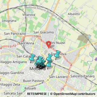 Mappa Via Giuseppe Massarenti, 41122 Modena MO, Italia (1.9145)