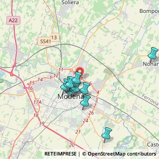 Mappa Via Giuseppe Massarenti, 41122 Modena MO, Italia (3.62917)