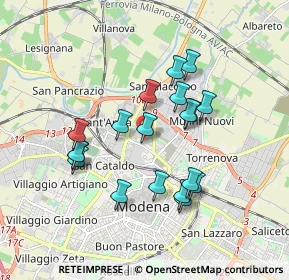 Mappa Via Guglielmo Oberdan, 41122 Modena MO, Italia (1.62105)