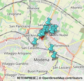 Mappa Via Guglielmo Oberdan, 41122 Modena MO, Italia (1.03769)