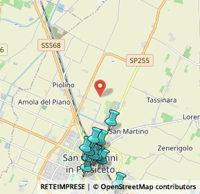 Mappa Via del Lavoro, 40014 Crevalcore BO, Italia (2.63091)