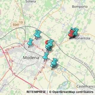 Mappa Via Portorico, 41122 Modena MO, Italia (3.24389)