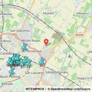 Mappa Via Portorico, 41122 Modena MO, Italia (3.33125)