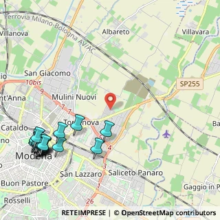 Mappa Via Portorico, 41122 Modena MO, Italia (3.0885)