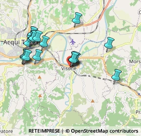 Mappa Via Caldana, 15010 Visone AL, Italia (1.988)
