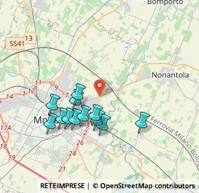 Mappa Via Nonantolana, 41015 Modena MO, Italia (3.385)