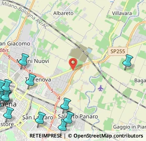 Mappa Via Nonantolana, 41015 Modena MO, Italia (3.66286)