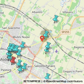 Mappa Via Nonantolana, 41015 Modena MO, Italia (3.1045)