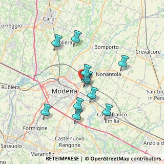 Mappa Via Nonantolana, 41015 Modena MO, Italia (6.32)