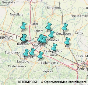 Mappa Via Nonantolana, 41015 Modena MO, Italia (11.38353)