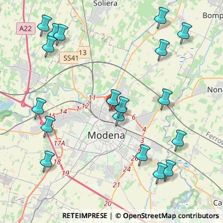 Mappa Via Ermanno Gerosa, 41122 Modena MO, Italia (5.40778)