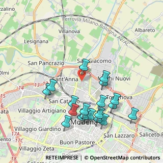 Mappa Via Giovanni Boccaccio, 41122 Modena MO, Italia (2.09947)