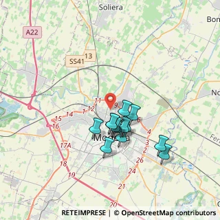 Mappa Via Giovanni Boccaccio, 41122 Modena MO, Italia (2.89077)