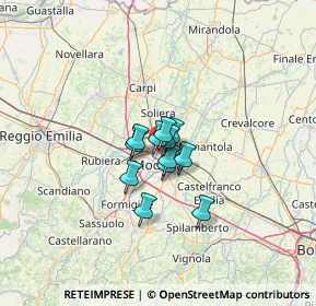 Mappa Via Giuliano Cassiani, 41122 Modena MO, Italia (6.325)