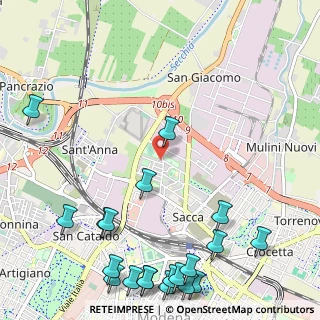 Mappa Via Giuliano Cassiani, 41122 Modena MO, Italia (1.6205)