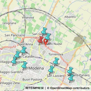 Mappa Viale Marcello Finzi, 41122 Modena MO, Italia (2.48636)